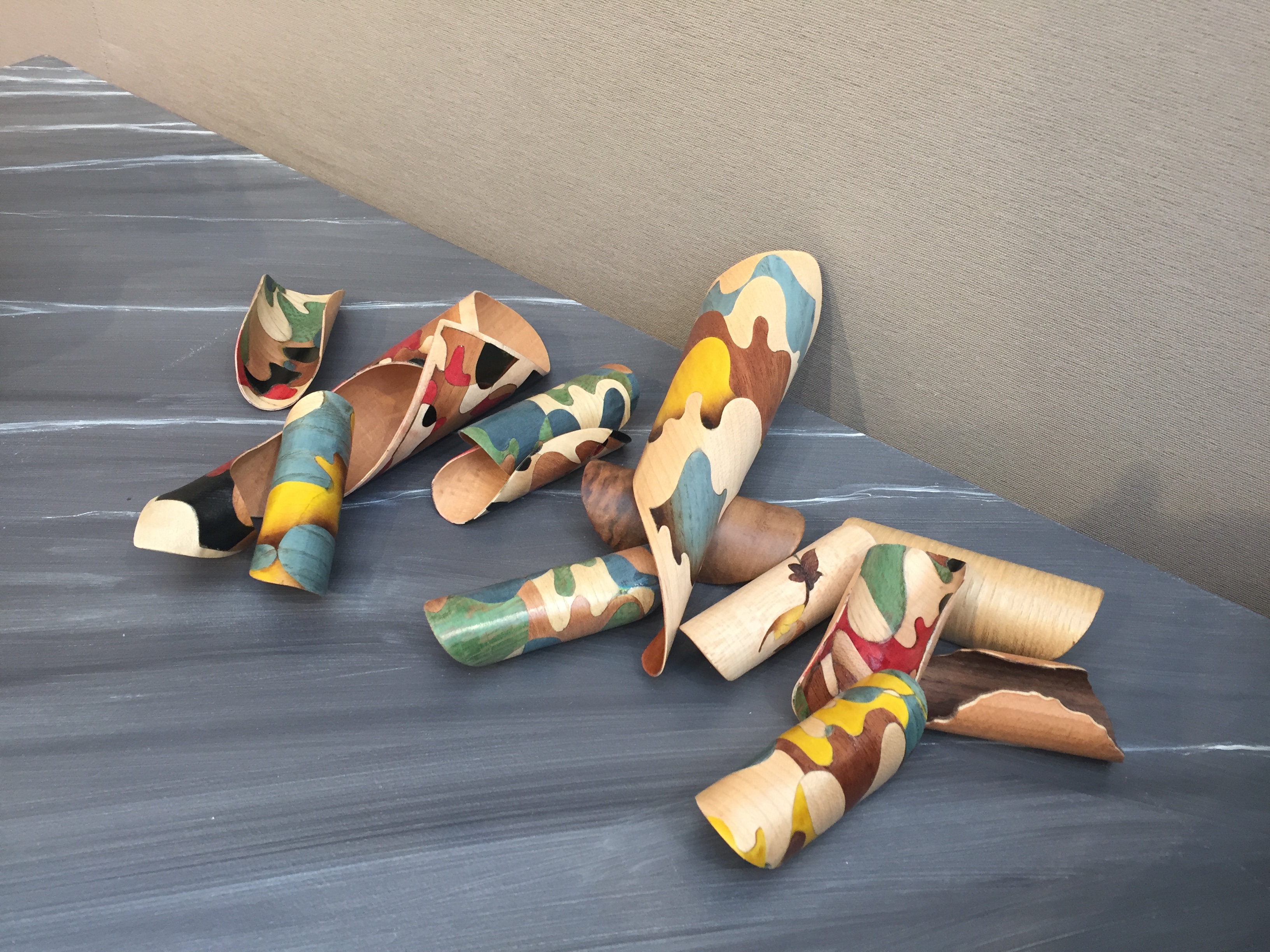 Doseurs à thé en marqueterie