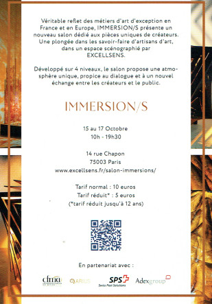 Verso flyer immersions